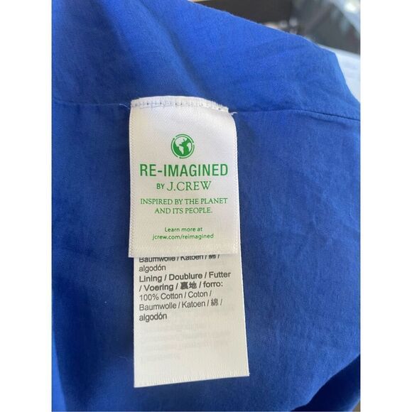 NWT JCrew Floral Tropical Square Neck Midi Dress Blue Size 8 - Picture 10 of 16